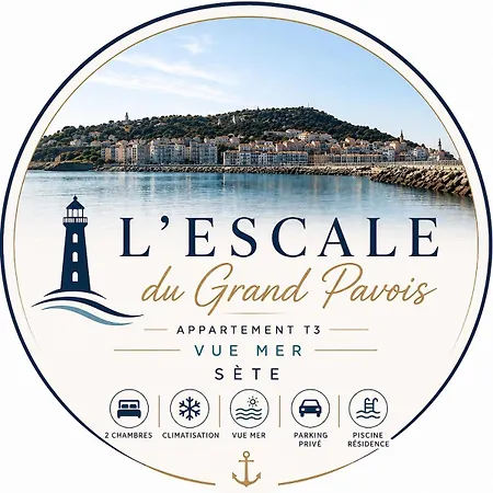Vue En 1ère Ligne, 2 Chambres, Clim Et Parking Appartement Sète